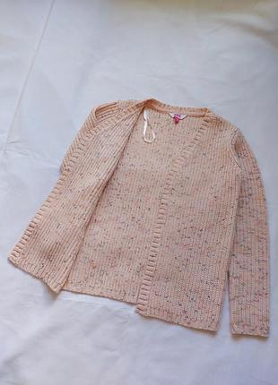 Вязаный свитер, кардиган 140см, 9-10р