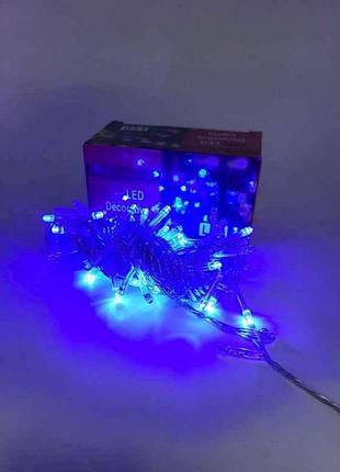 Гирлянда 180led синий 16м проволока 220v 0370-15 тм prc