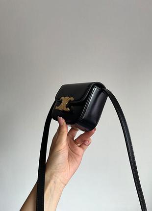 Сумка triomphe mini claude shoulder bag black 5
