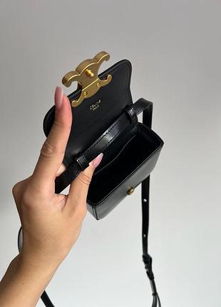 Сумка triomphe mini claude shoulder bag black 10