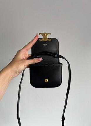 Сумка triomphe mini claude shoulder bag black 9