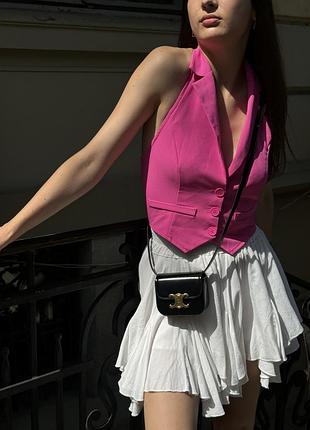 Сумка triomphe mini claude shoulder bag black 2
