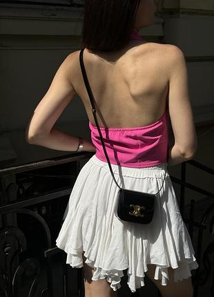 Сумка triomphe mini claude shoulder bag black 3
