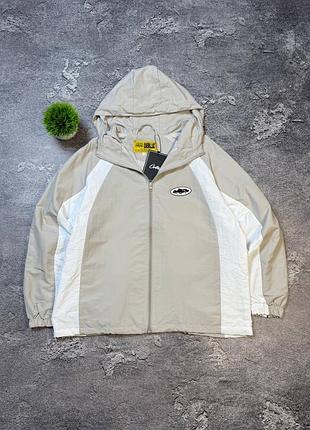 Куртка corteiz bolo jacket / ветровка corteiz с белыми лампасами / мужская ветровка corteiz черная серая / легкая куртка corteiz crtz streetwear