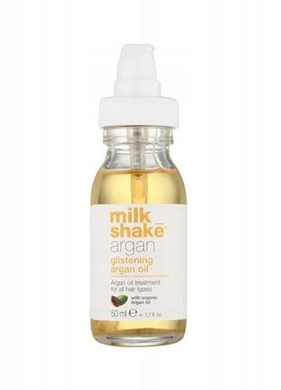 Олійка для волосся milk shake argan glistening живильна арганова 50 мл