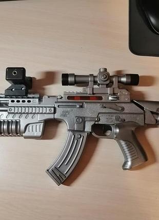 Іграшкова зброя автомат ar game gun для смартфона, сірий