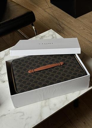 Косметичка top handle large toiletry case in triomphe canvas and calfskin 5