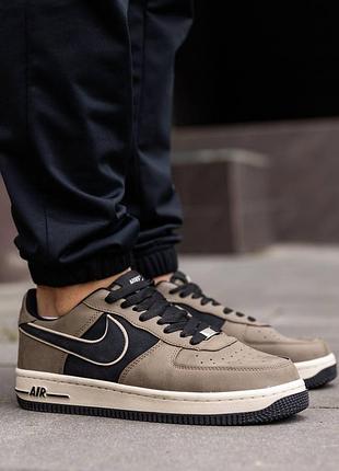 Nike air force beige black 2