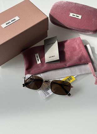 😎 miu miu mua53s zvn60o brown/gold 53/19/140