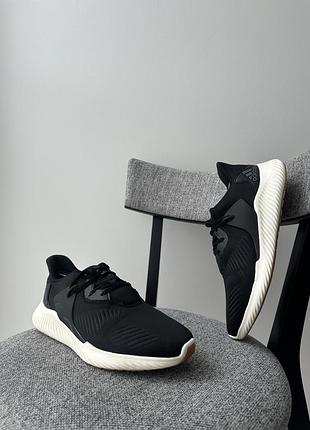 Спортивні чорні кросівки кеди взуття adidas alphabounce
