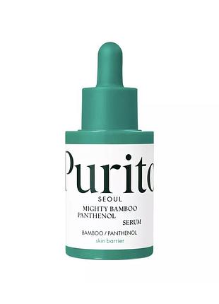 Сироватка з екстрактом бамбука та пантенолом purito seoul mighty bamboo panthenol serum 30 ml