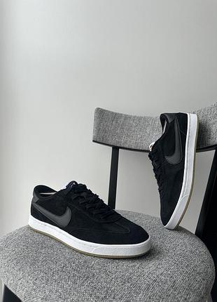 Замшеві чорні кеди взуття кросівки nike sb