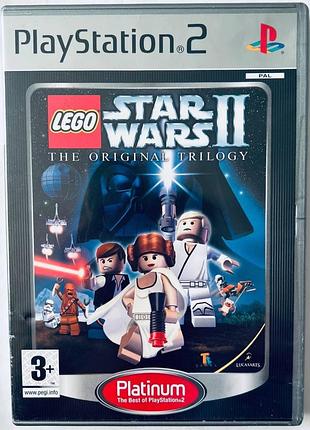 Lego star wars ii: the original trilogy platinum, б/в, англійська версія - диск для playstation 2