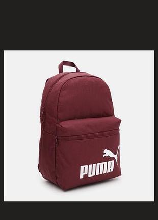 Рюкзак puma оригінал в бордовому кольорі