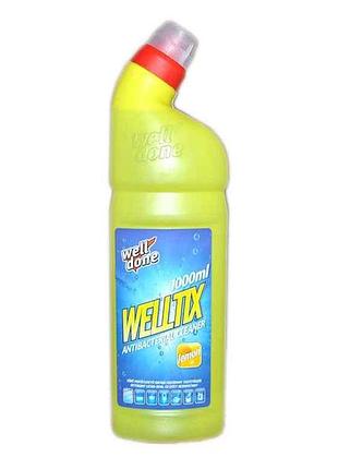 Антибактериальное моющее средство 1 л welltix lemon тм well done