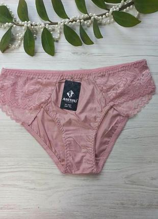 Трусики гладкие декорированы кружевом 867🎀