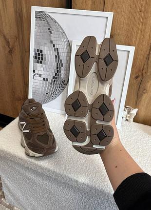 Кросівки new balance 9060 brown beige 4