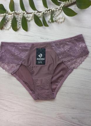 Трусики гладенькі декоровані мереживом 867🎀
