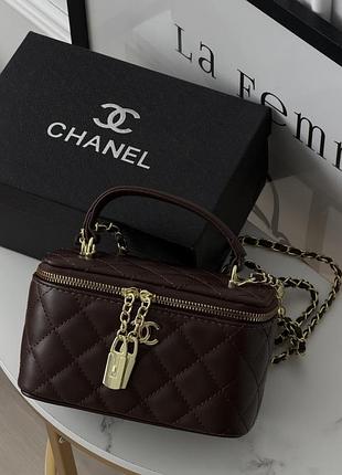 Сумка женская ch classic black lambskin 5 2