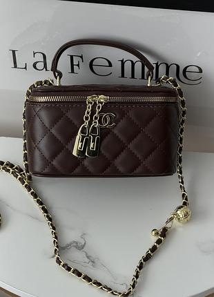 Сумка женская ch classic black lambskin 5 3