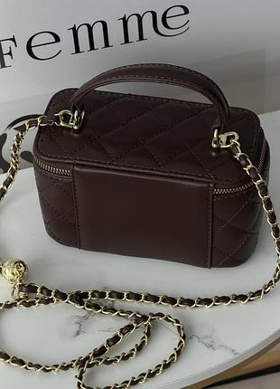 Сумка женская ch classic black lambskin 5 7