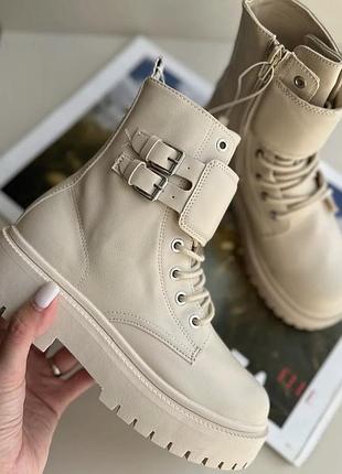 Черевики zara бежеві, розмір 35 (23 см)