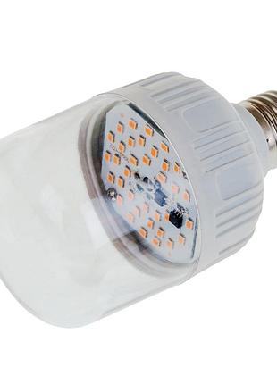 Фитолампа для роста и формирования корней led e27 9w fito grow (full spectrum = 9: 1) 220v brille l137-012