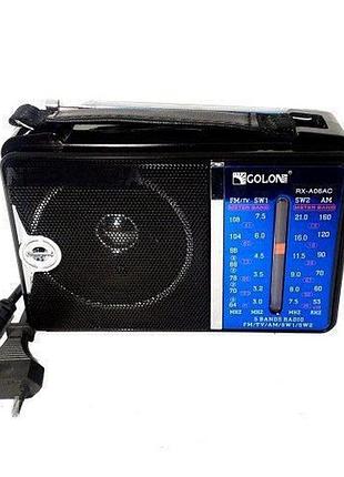 Портативний радіоприймач golon rx-a06ac fm радіо