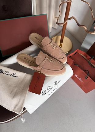 Мюлі loro piana summer walk mule beige 2