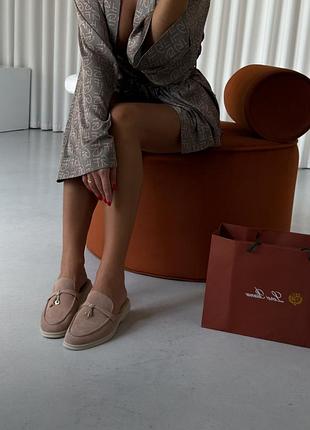 Мюлі loro piana summer walk mule beige 5