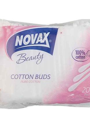 Палочки ватные п/э пакет 200 шт. тм novax