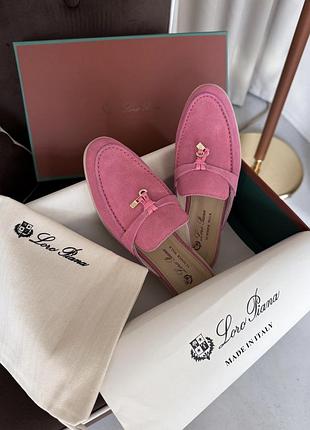 Мюлі loro piana summer walk mule pink sand