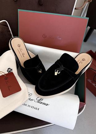 Мюлі loro piana summer walk mule black