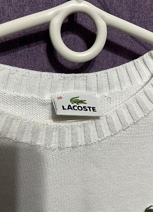 Бавовняний светр lacoste, 38 розмір 4