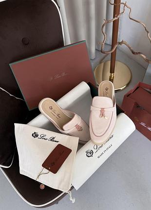 Мюлі loro piana summer walk mule soft pink 2