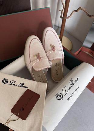 Мюлі loro piana summer walk mule soft pink 3