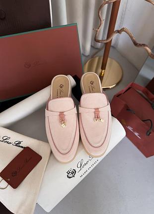 Мюлі loro piana summer walk mule soft pink 4