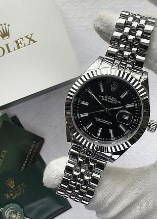 Годинник чоловічий rolex datejust сріблястий 4