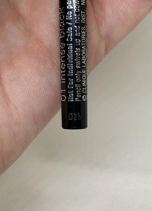 Оригінал міні clinique quickliner for eyes intense  міні олівець для очей з інтенсивним кольором 3