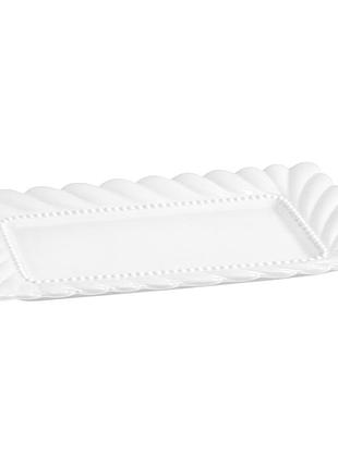 Блюдо сервировочное diadem mc5597-12 фарфоровое 30.5 см белое