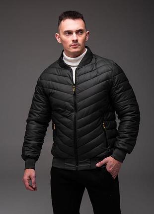Весняний бомбер хакі утеплений casual