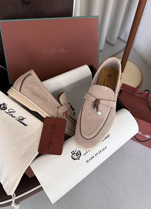 Лофери loro piana beige brown