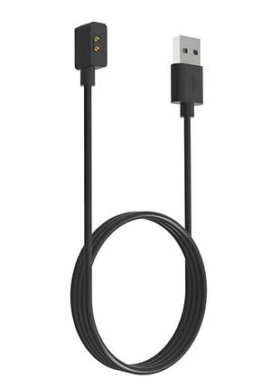 Магнітний usb-кабель primo зарядний пристрій док-станція для xiaomi redmi watch 3 / watch 2 / 2 lite - black