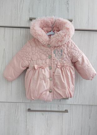 Брендовая куртка disney minnie на 9-12м 74-80см осень весна демисезон