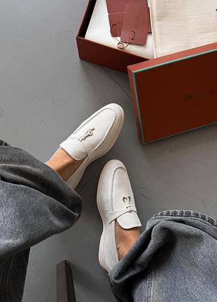 Лофери loro piana white