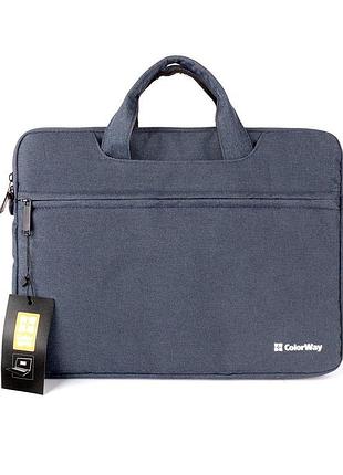 Сумка для ноутбука colorway casual 13.3" нейлонова темно-синя (cw-lbc133-nv)