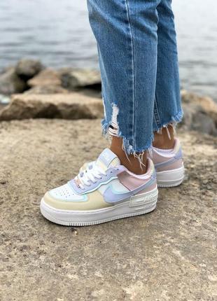 Nike air force 1 shadow pastel 🆕шикарні кросівки найк🆕купити накладений платіж8 фото