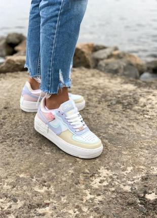 Nike air force 1 shadow pastel 🆕шикарные кроссовки найк🆕купить наложенный платёж9 фото