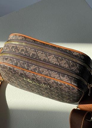 Сумка michael kors camera bag brown 4