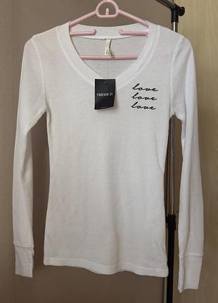 Лонгслів forever 21 "love" 2
